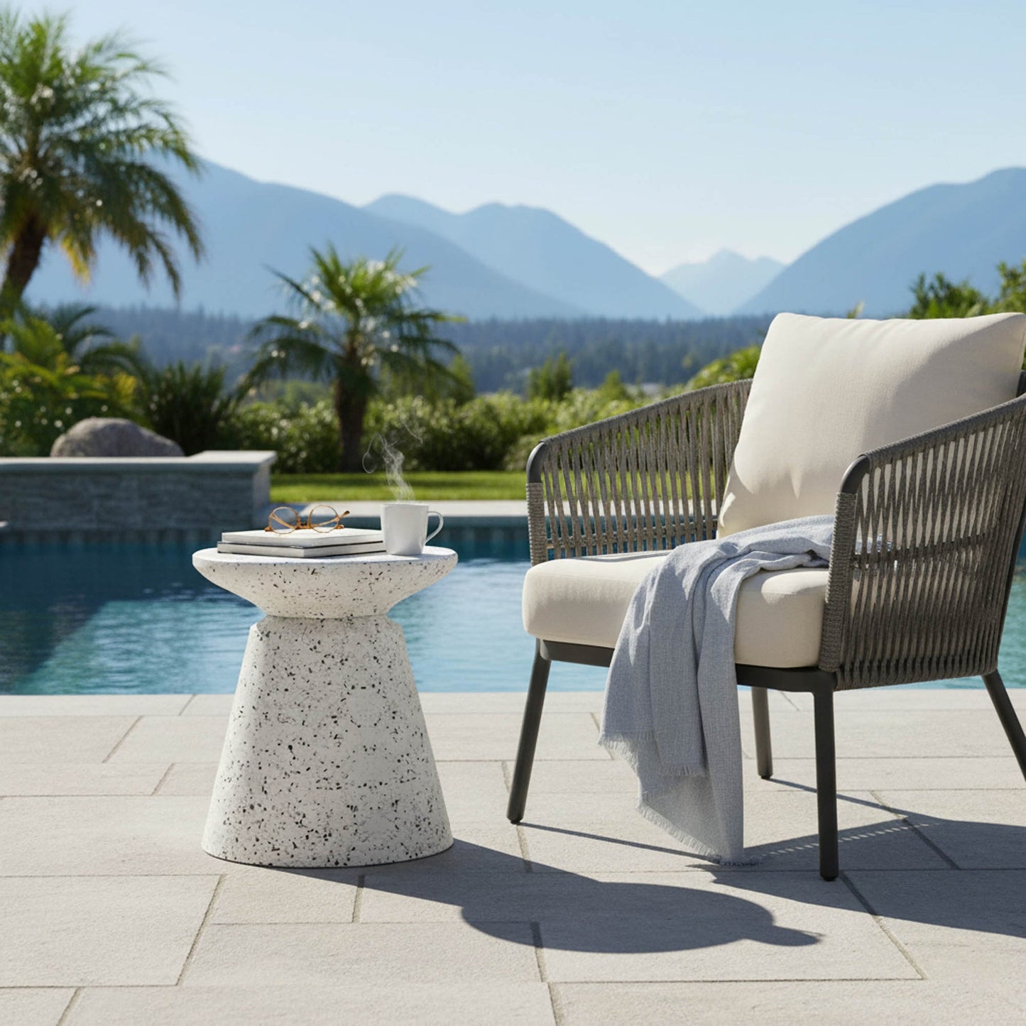 Concrete - Terrazzo - Mineral Side Table / Stool
