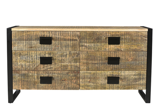 Wyatt 6 Drawer Dresser - Black Patina