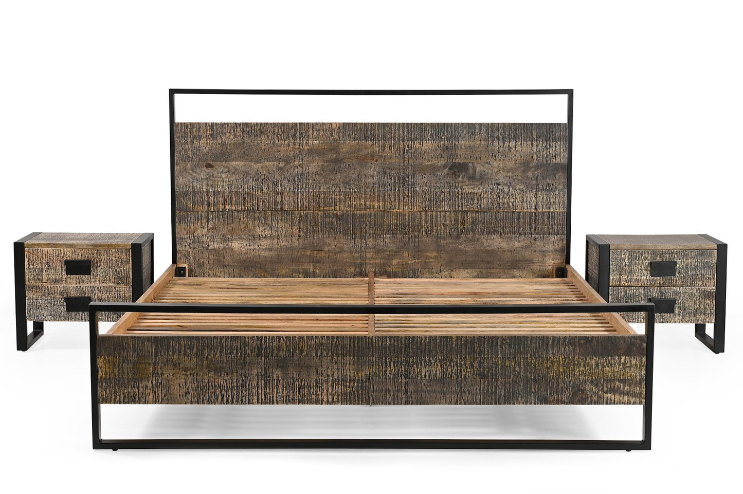 Wyatt Complete King Bedroom Set - Black Patina