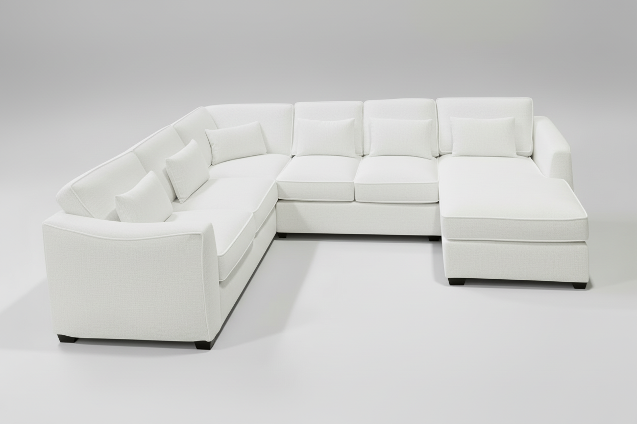 Vibe Custom Sectional - Feather Seats and Backs - Homestead Furniture - All Rights Reserved