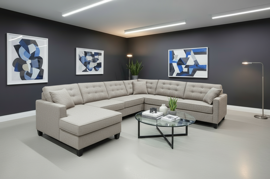 Lincoln Sectional with Chaise - Homestead Furniture - All Rights Reserved