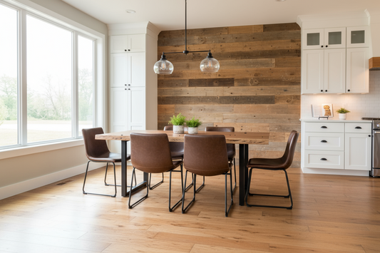 Calcutta Live Edge Dining Tables - U Bases - 2 Sizes - 2 Finishes - 1.4" Thick Tops