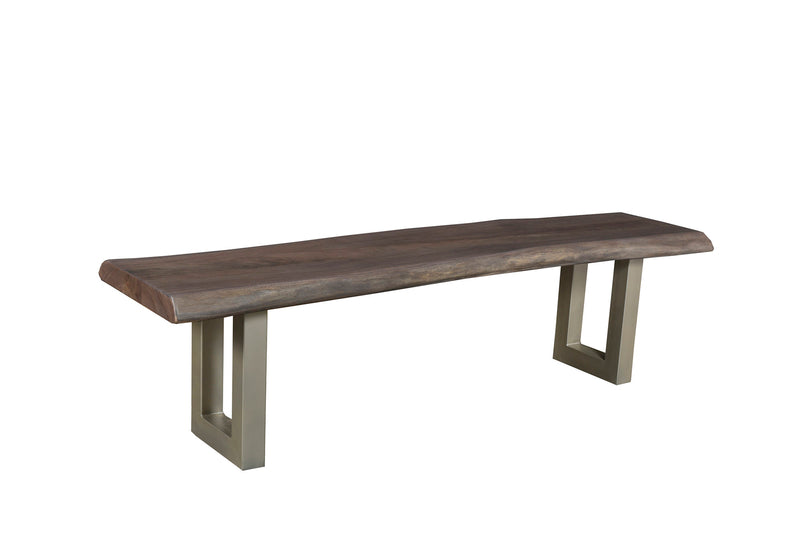 LiveEdge Calcutta Dining Bench - Slate Stain - 2003-2018 Homestead Furniture All Rights Reserved