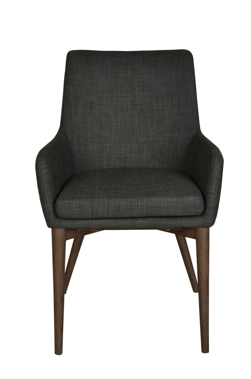 Fritz Dining Chairs with Arms - Dark Grey