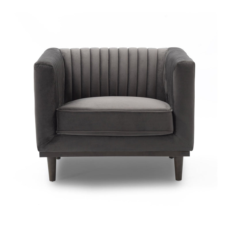 Sage Chair - Stone Grey Velvet