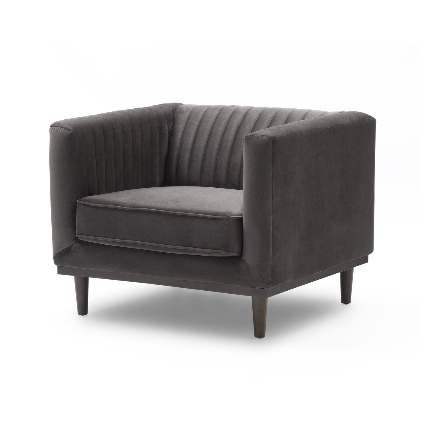 Sage Chair - Stone Grey Velvet
