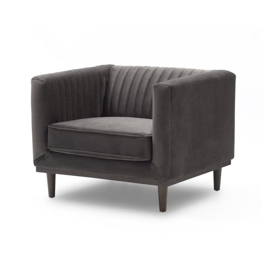 Sage Chair - Stone Grey Velvet