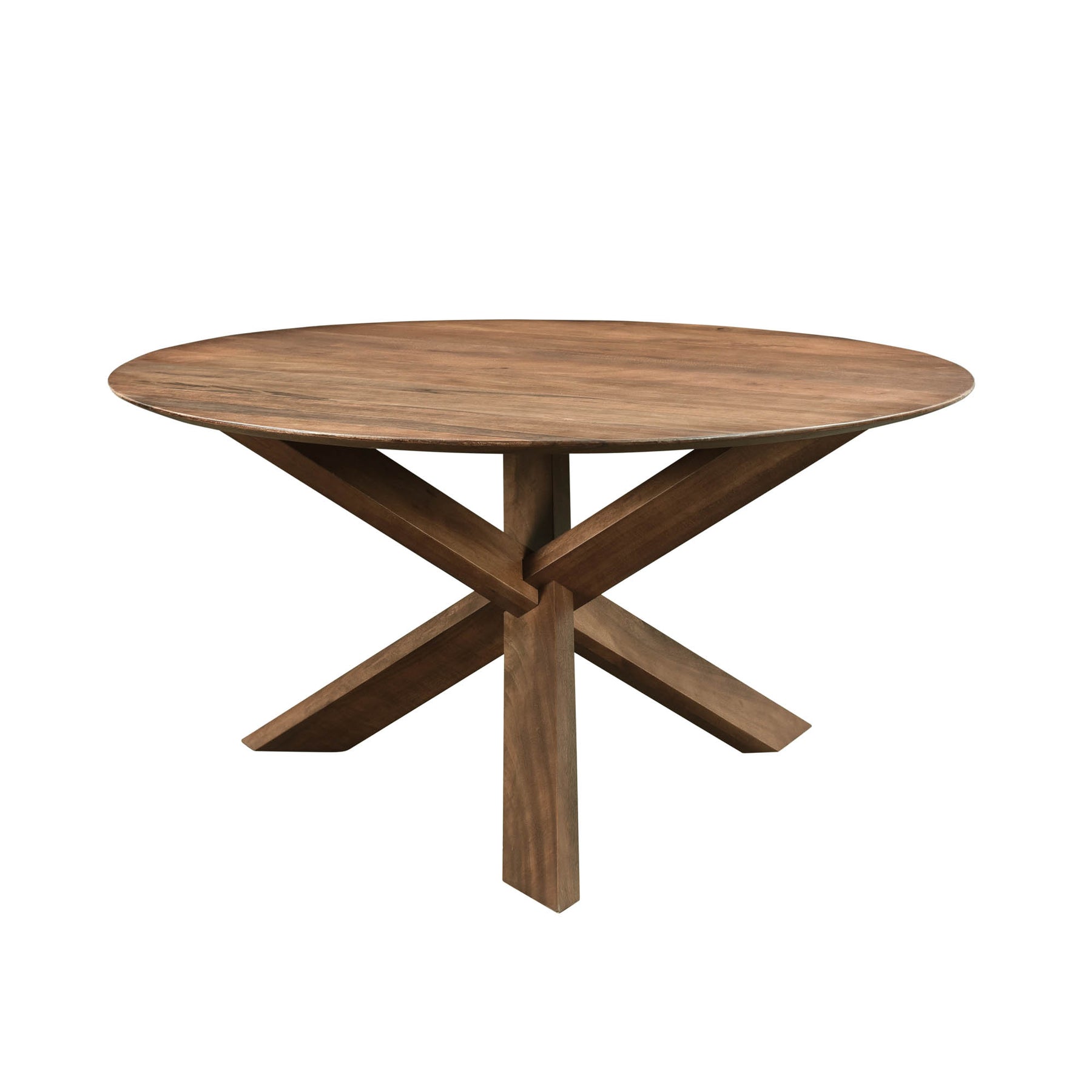 Three Sided Table Rounded Arcadia 3 Legged Round Dining Table - 60