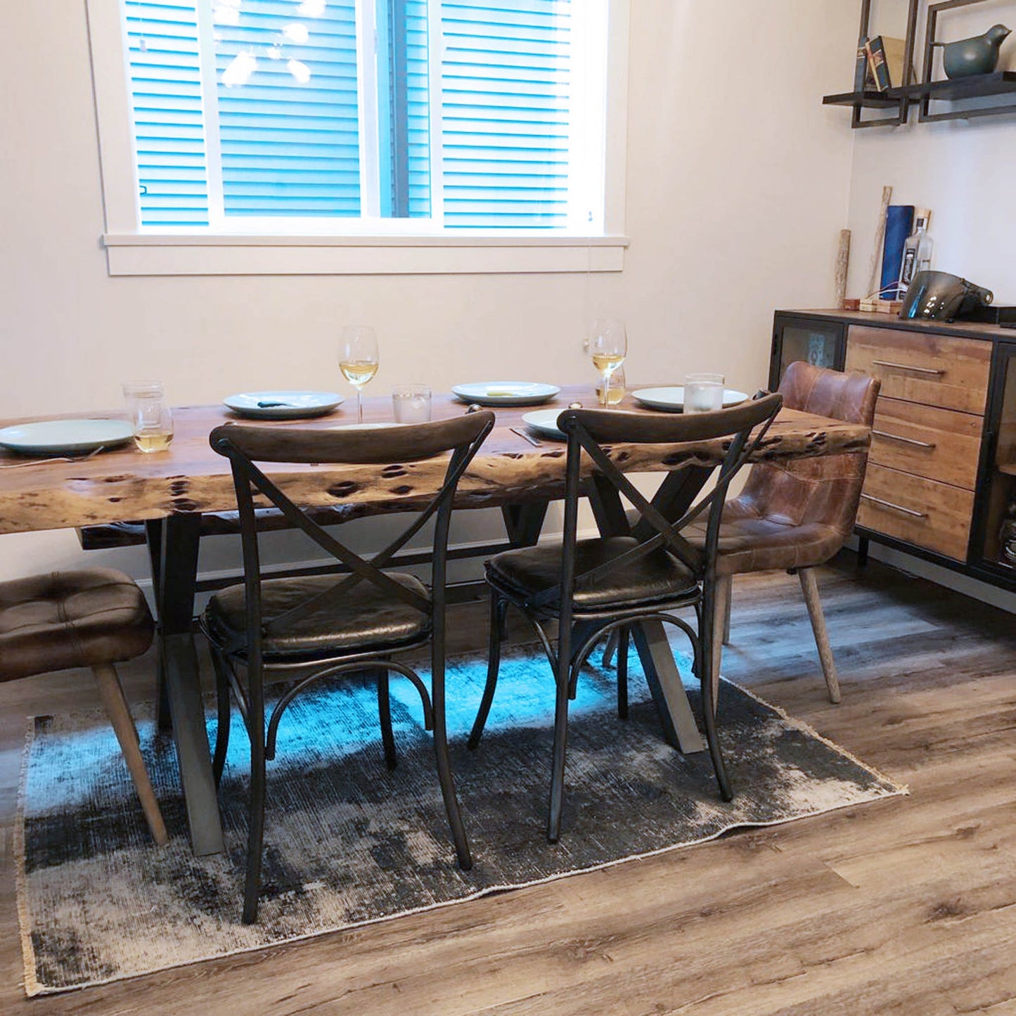 Metal Crossback Chair