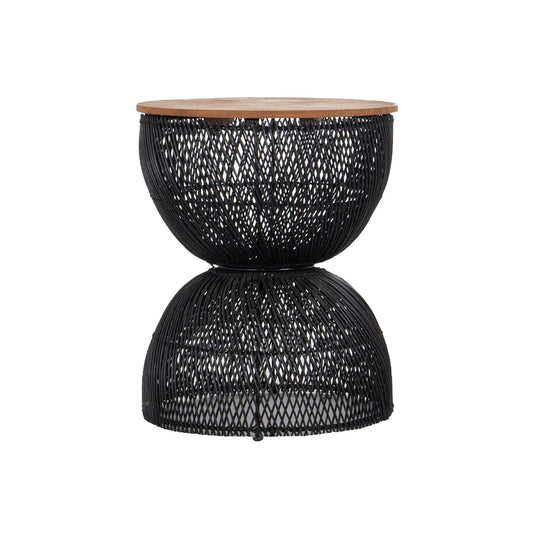 D-Bodhi Wave Side Table / Stool - Black