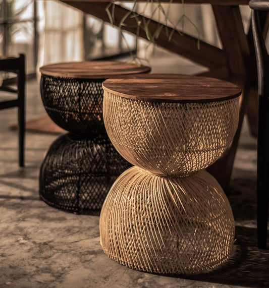 D-Bodhi Wave Side Table / Stool - Natural