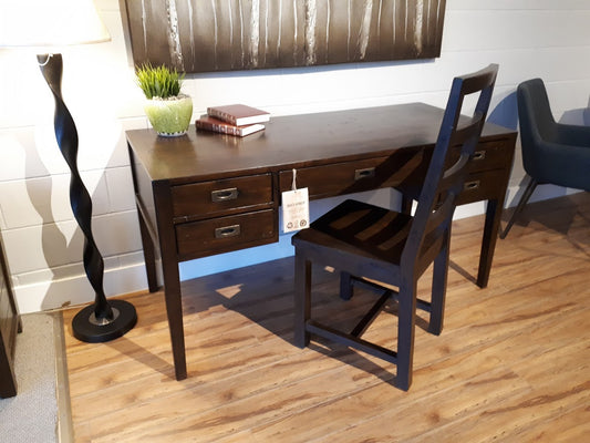 Post and Rail Desk - The English Walnut Collection - 100% Real Wood