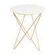 Marble Side Table - White