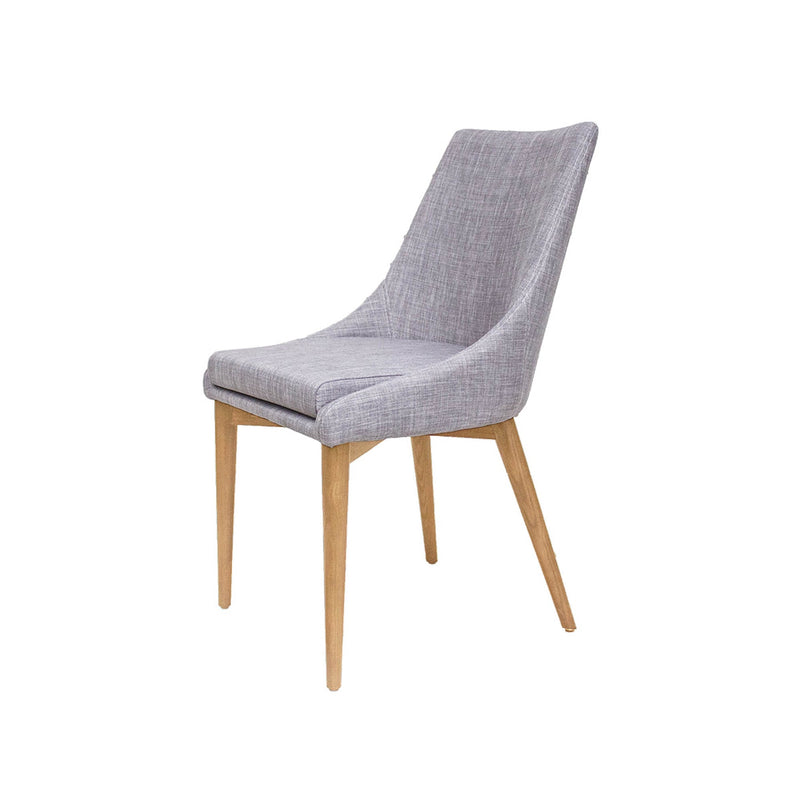 Fritz Dining Chairs - Natural Legs - Light Grey