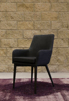 Fritz Dining Chairs with Arms - Dark Grey