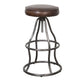 Bowie Bar Stool - Vintage Brown Leather - 2003-2018 Homestead Furniture All Rights Reserved