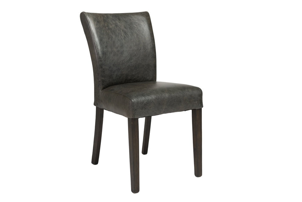 Marlow Dining Chair - Black Top Grain Leather - 2003-2018 Homestead Furniture All Rights Reserved