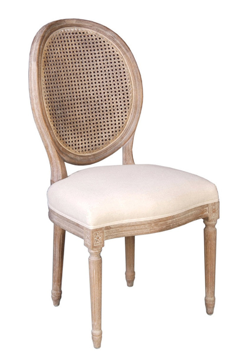 Napoleon Chair w/ Cane Back - Antique Linen - 2003-2018 Homestead Furniture All Rights Reserved