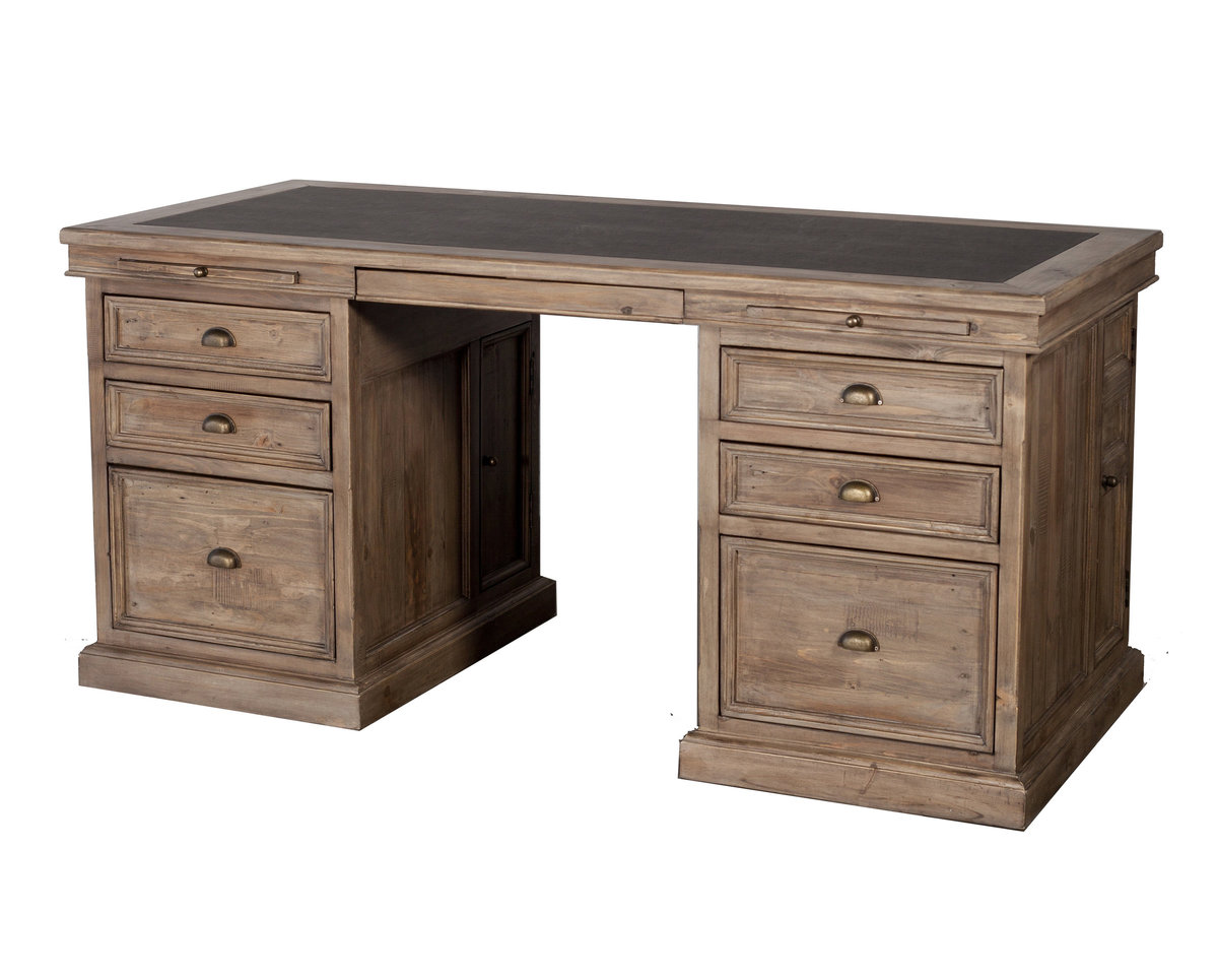 Lifestyles - Settler Double Pedestal Desk - Sundried - 2003-2018 Homestead Furniture All Rights Reserved