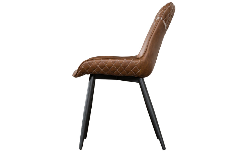 Powell - Cognac Brown Dining Chair