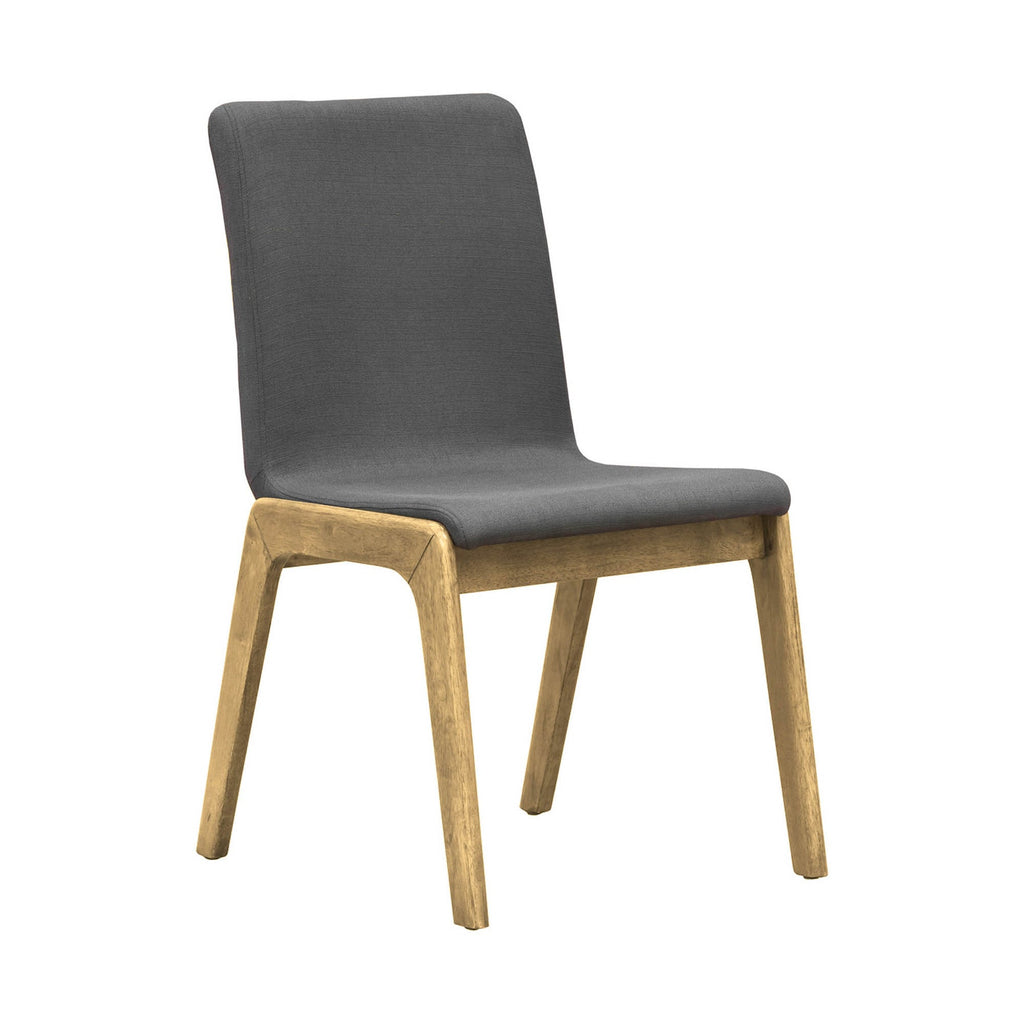 Remix Arizona Dining Chair - Grey Fabric/Natural Wood
