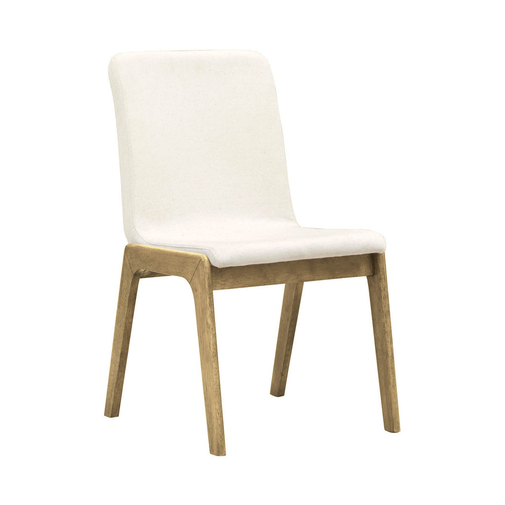 Remix Arizona Dining Chair - Oatmeal Fabric/Natural Wood