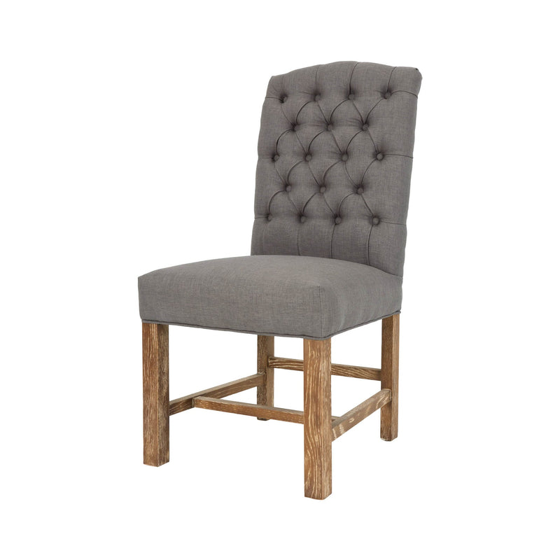 York Chair - Charcoal Grey/Natural Legs