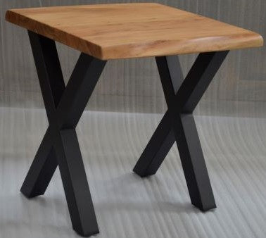 Calcutta Live Edge -  End Table - Natural - X-Base