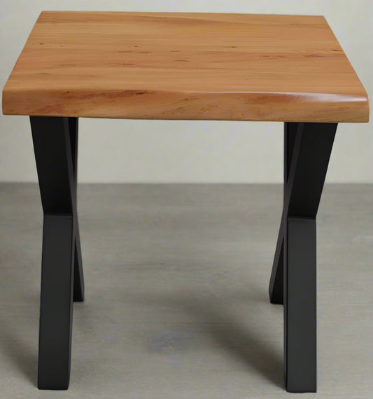 Calcutta Live Edge -  End Table - Natural - X-Base