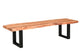 Calcutta Live Edge Benches - U Base - 3 Sizes - 55mm Thick Tops - Homestead Furniture - All Rights Reserved