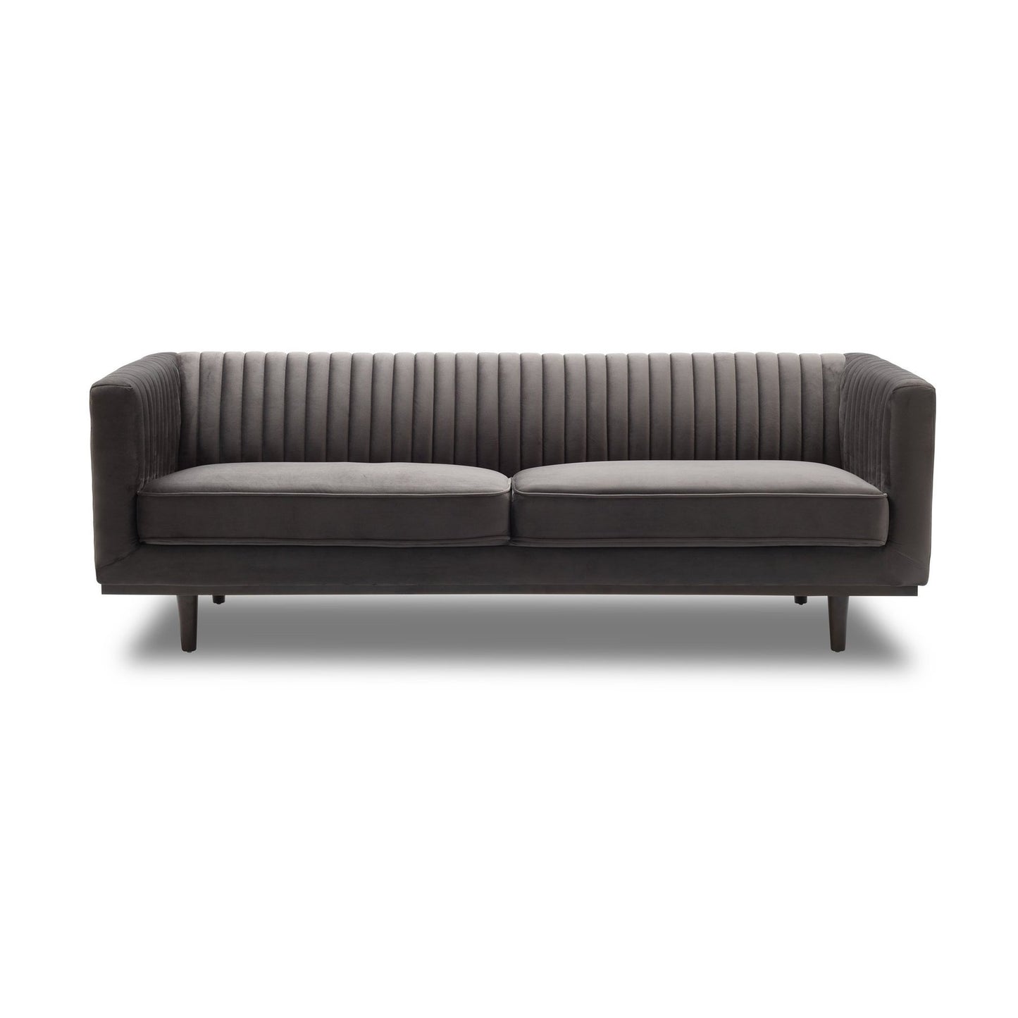 Sage Condo Sofa 82" - Stone Grey Velvet