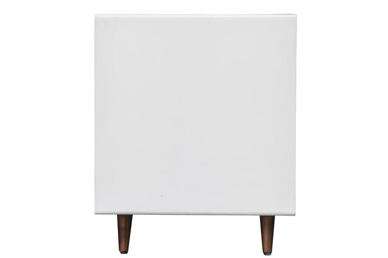 Casablanca Nightstand - Rustic Natural / White Lacquer - 2003-2018 Homestead Furniture All Rights Reserved