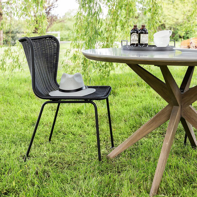 Calabria Wave Dining Chair - Natural or Black