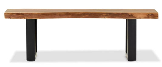 Calcutta Live Edge Benches - Natural Finish - U Base - 35mm Thick Tops