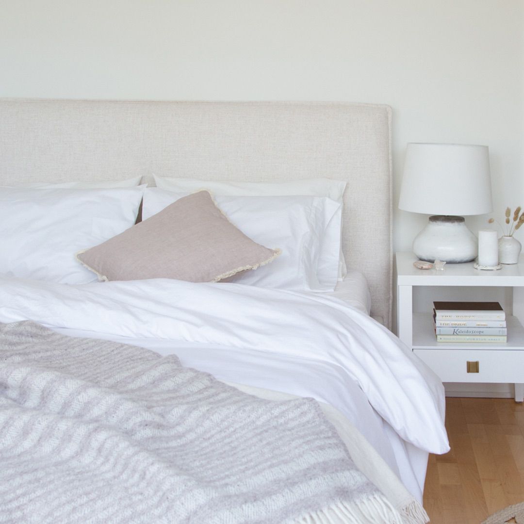 Julia Upholstered Bed - Cream - With or Without Storage